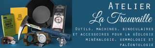 Matériel de géologie et d'outils pour géologue.