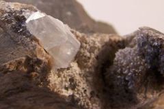 Célestine sur quartz