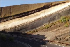 Dépots de tufs volcaniques (Tenerife)