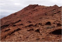 Erosion éolienne de roches volcaniques (Lanzarote)