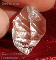 Cristal de quartz bi terminé