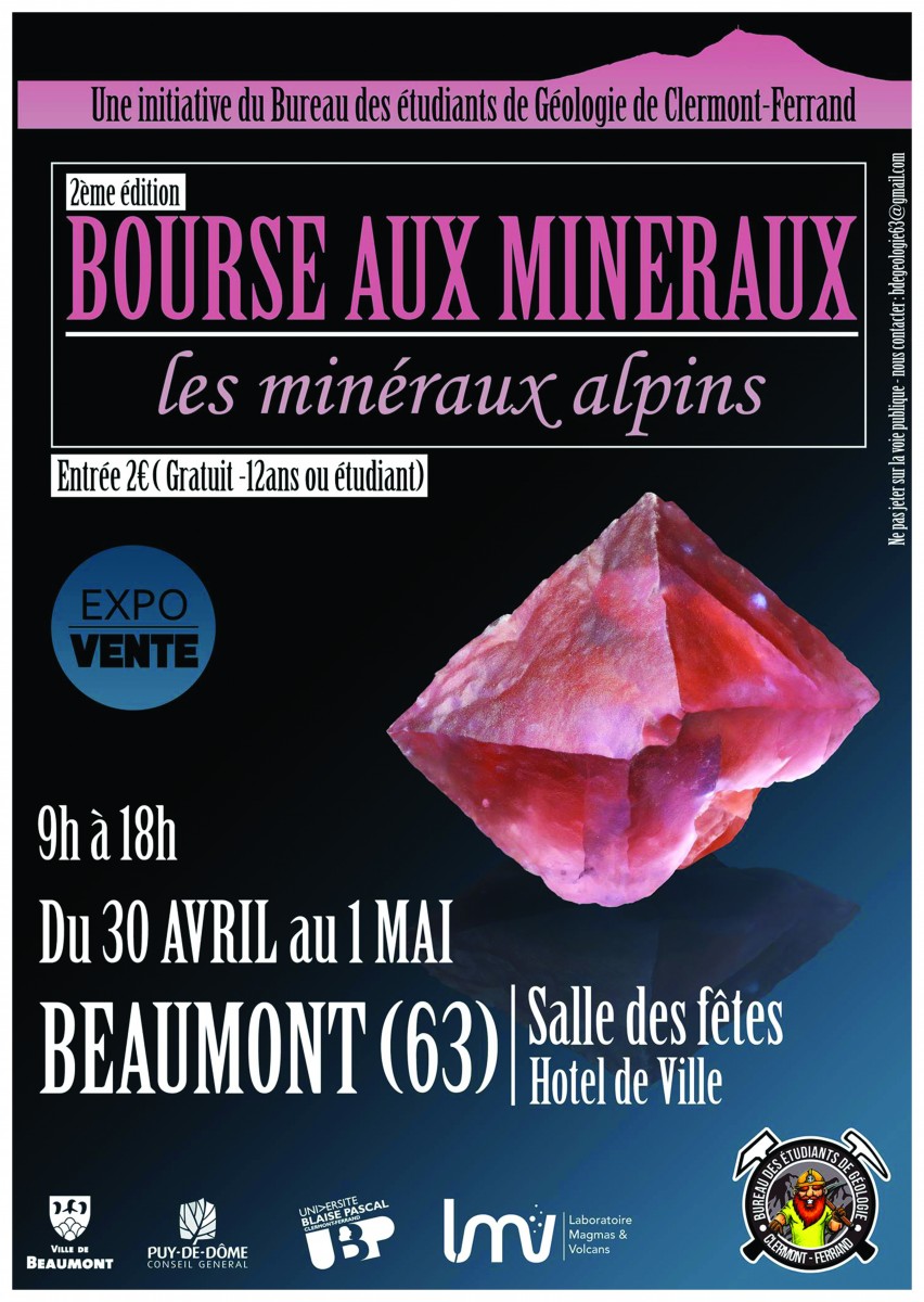 Bourse aux minéraux de Beaumont 2016