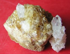 Calcite et petit quartz