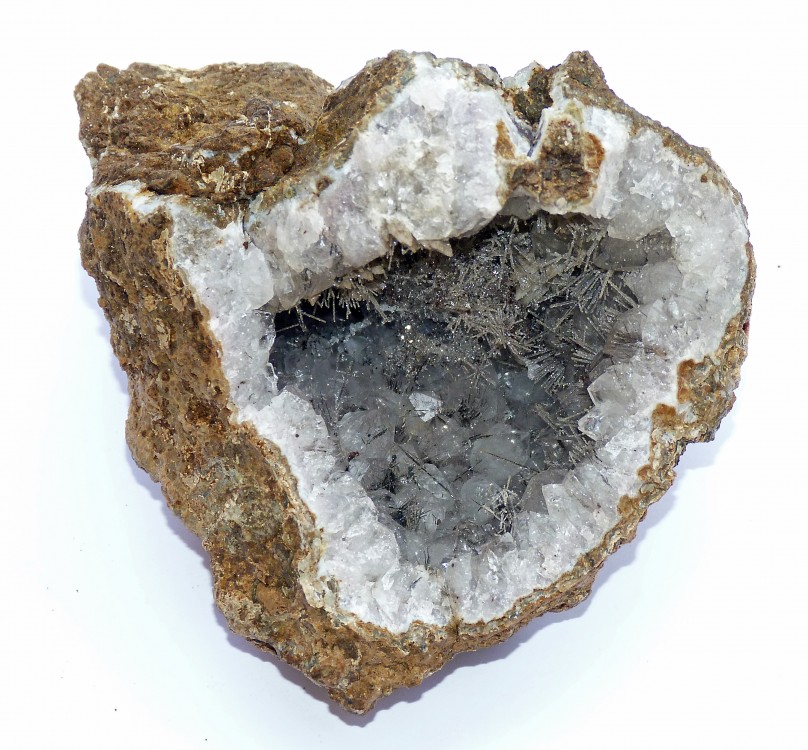N°44 Geode quartz hyalin + Psilomélane.JPG