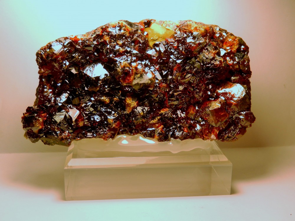 Blende sur Siderite(La Mure, + ou - 1975, Isère, France).JPG