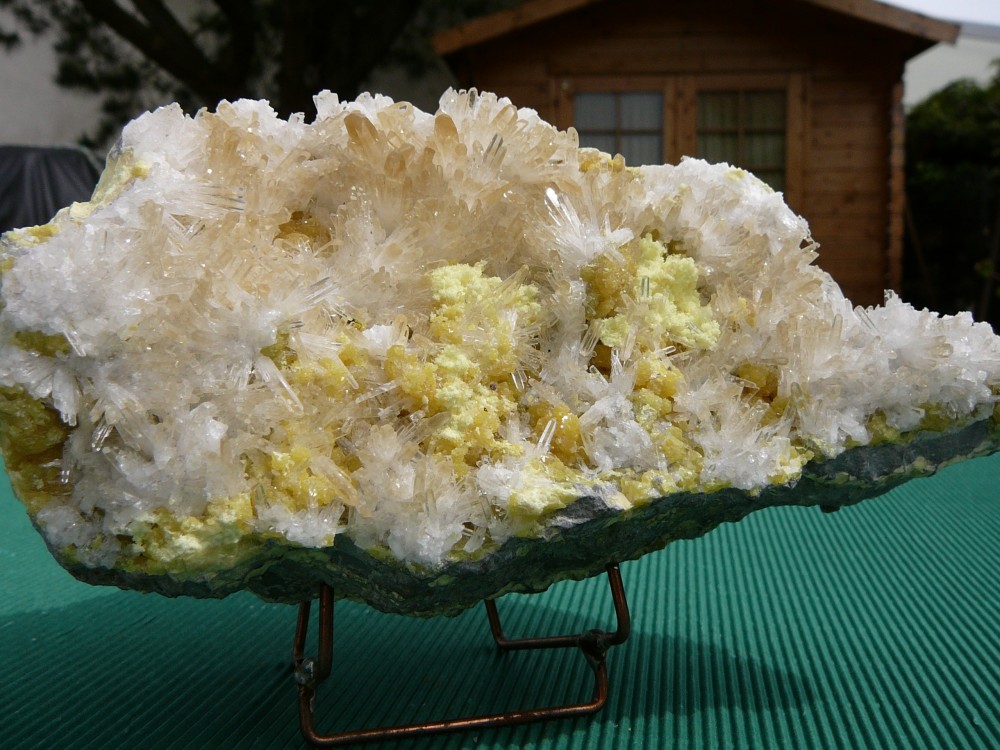Celestite diamant sur Soufre mine de Machow tarnobrzeg Pologne  1 (4).JPG