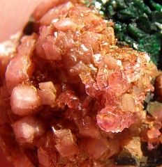 Cobalto Calcite, Malachite cristallisée