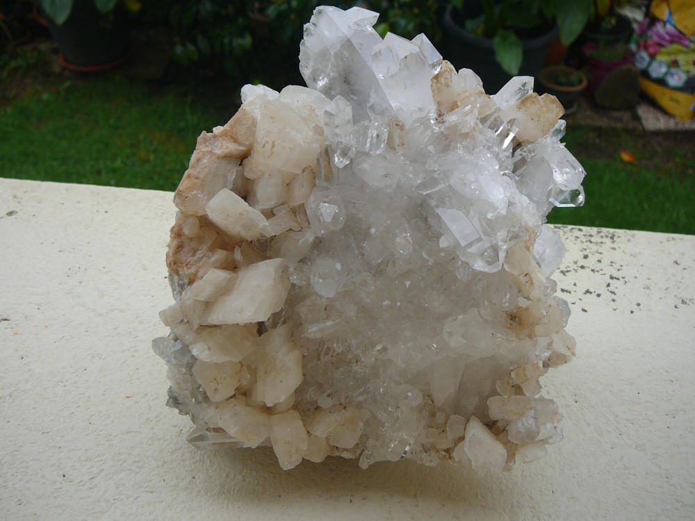Quartz avec Calcite Saint Sorlin d'Arves Savoie France 1.JPG