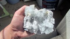 Fluorine sur quartz, Hunan, Chine.