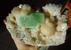 apophyllite et stilbite Nasik Inde