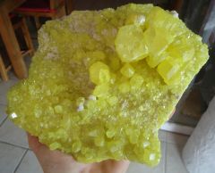 soufre avec aragonite Agrigente Sicile