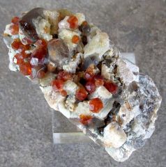 Grenat Spessartine et Quartz fumé