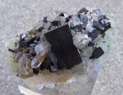 Babingtonite, Prehnite et Quartz