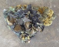 Chalcopyrite, Galène, Sphalérite et Sidérite