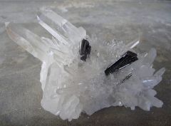 Hubnérite, Quartz et Tétraédrite