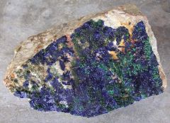 Azurite, Malachite, Cornubite et Olivénite