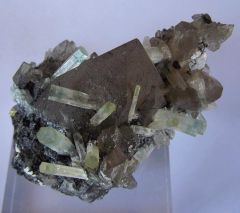 Aigue-marine, Tourmaline et Quartz fumé