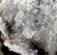 Septaria à Quartz diamant avec Calcite