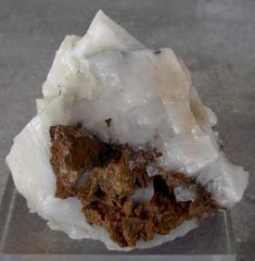 Sidérite sur Calcite