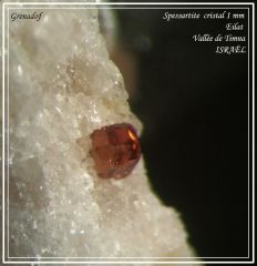 SPESSARTITE (micro) ISRAËL