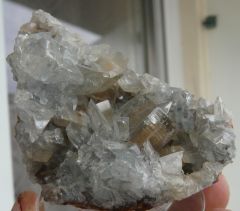 Baryte bleue, Mine de Chaillac, Chaillac, Indre, Centre, France.