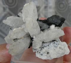 Quartz, Pyrargyrite, Fluorite et Pyrite, Mine Uchucchacua,Oyon, Lima, Pérou.