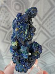 Azurtite ( bleue) et Malachite (vert), Chessy les Mines, Le bois D'Oingt, Rhône, Rhône Alpes, France.