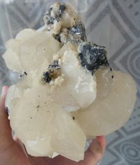 Calcite et Galène, Mine Septemvri, Madan, Monts Rhodope, Bulgarie.