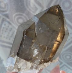 Quartz Fumé, Aiguilles de l'Argentière, Massif du Mont Blanc, Chamonix, Haute-Savoie, Rhône-Alpes, France.