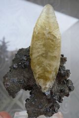 Calcite et Galène, Mine Sweetwater, Reynolds County, Missouri, USA.