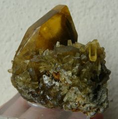 Baryte, Mine Rio Bacchera, Nuxis, Carbonia-Iglesias, Sardaigne, Italie.