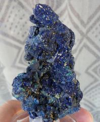 Azurtite ( bleue) et Malachite (vert), Chessy les Mines, Le bois D'Oingt, Rhône, Rhône Alpes, France.