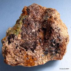 Cérusite couverts de Malachite Azurite ... (Mine mérétrice)